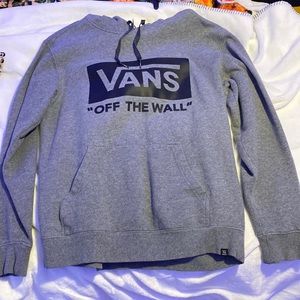 Grey Vans Hoodie Mens Sz L